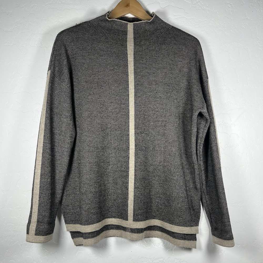 Anthropologie Sweater 2 Sisters ii Sisters Size S Wool Blend Mock Neck
